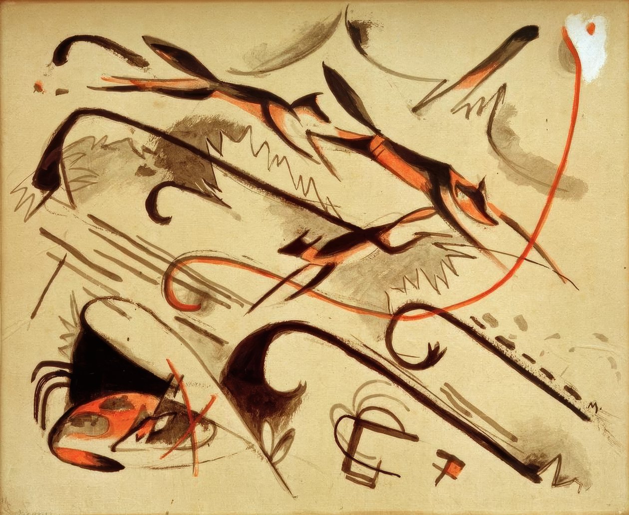 Scherzo (Spielende Füchse) tekijältä Franz Marc