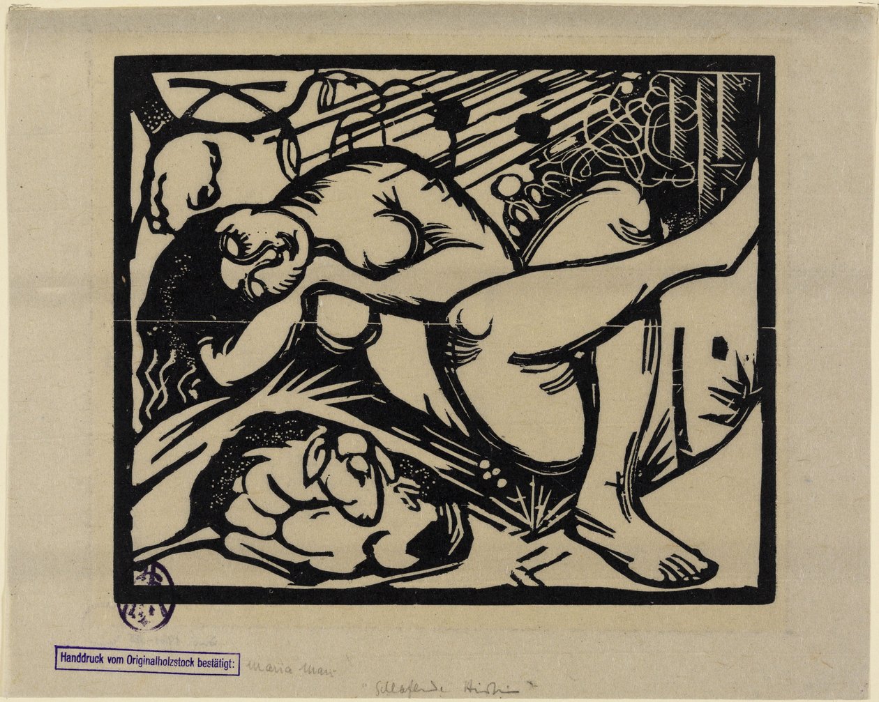 Nukkuva paimen tekijältä Franz Marc