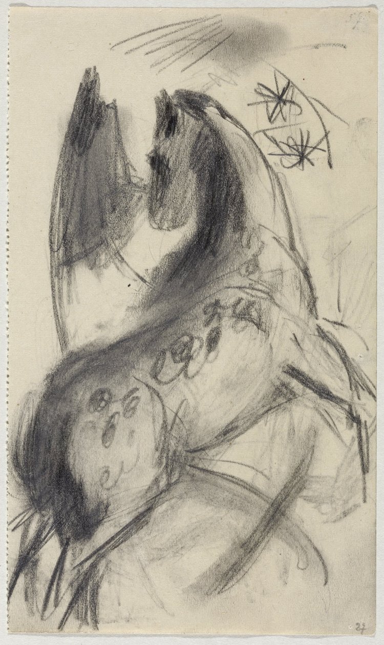 hyppäävä hevonen tekijältä Franz Marc
