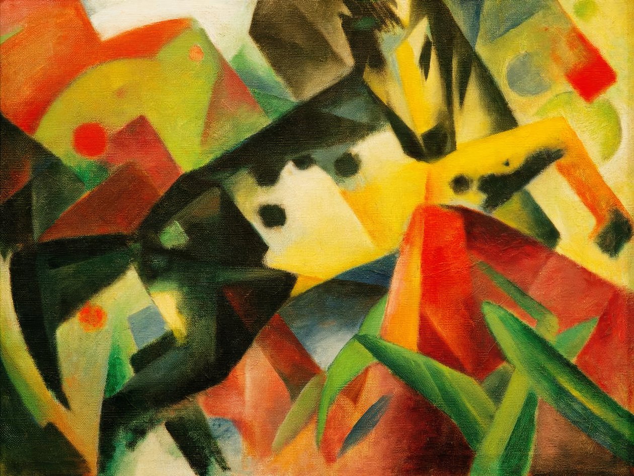 Springendes Pferd tekijältä Franz Marc