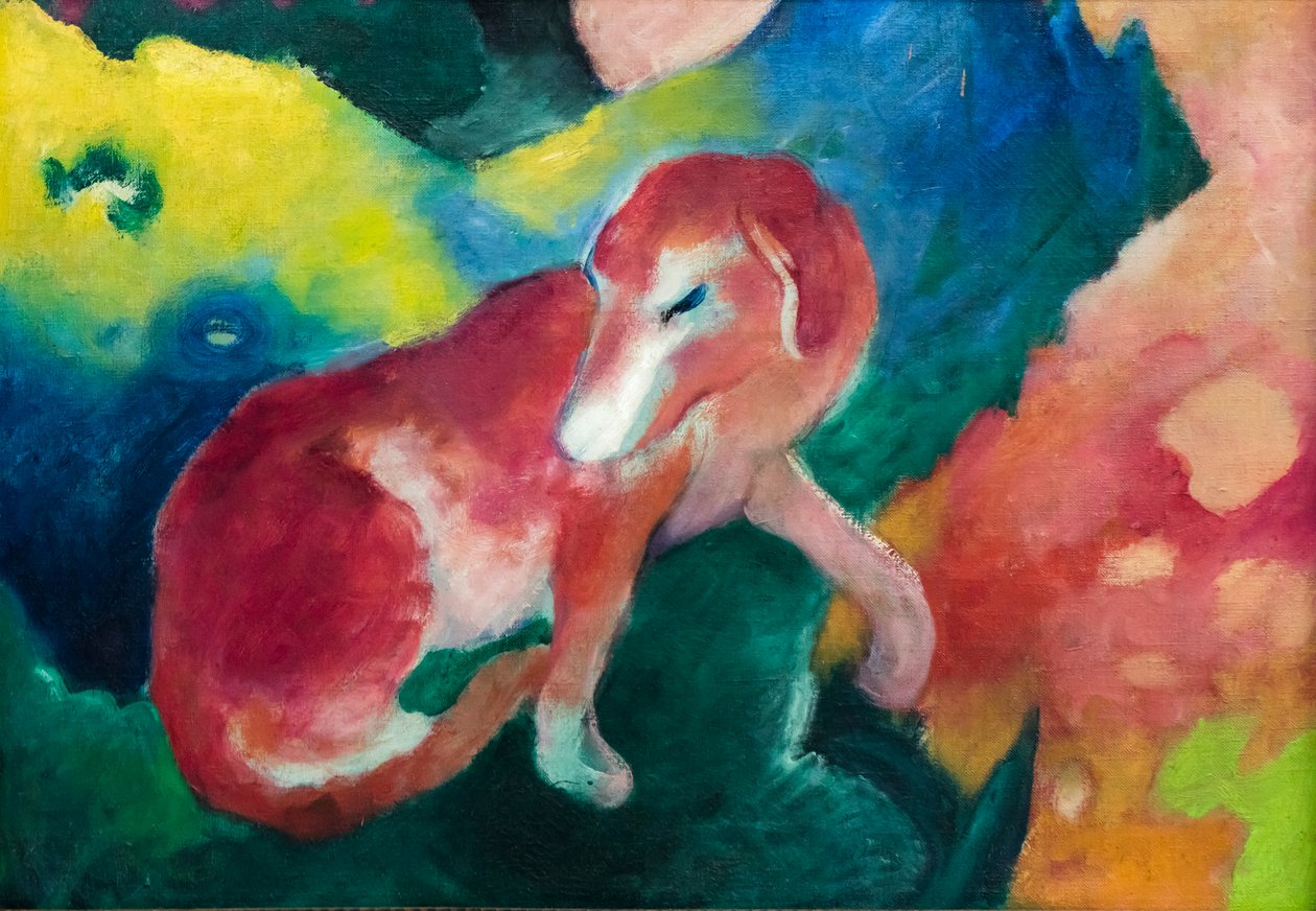 Punainen koira tekijältä Franz Marc