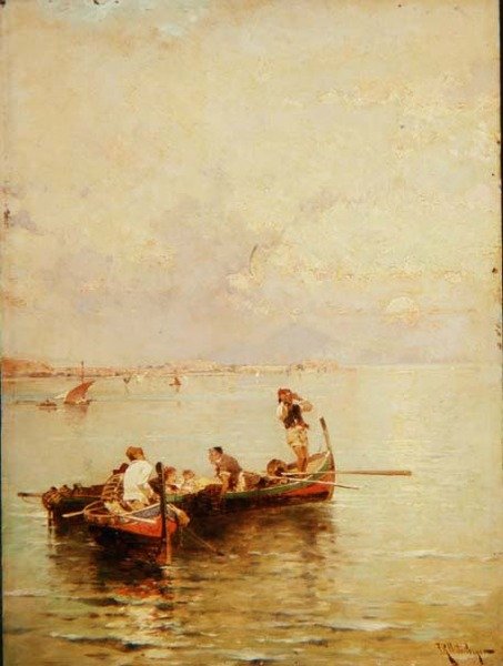 Järven maisema tekijältä Franz Richard Unterberger
