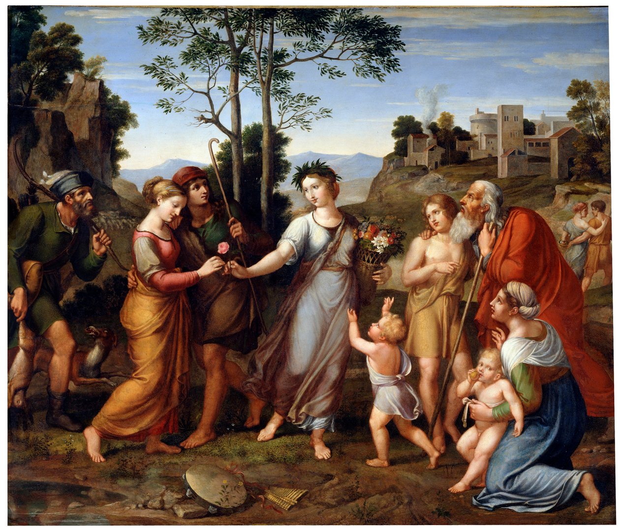 "The Girl from the Foreign Parts", 1800-luvun alku tekijältä Franz Riepenhausen