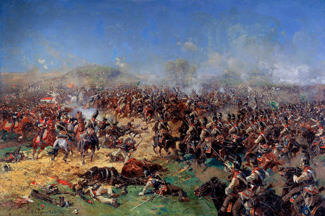 Borodinon taistelu 26. elokuuta 1812. Ranskan kolmas hyökkäys 1913. tekijältä Franz Roubaud