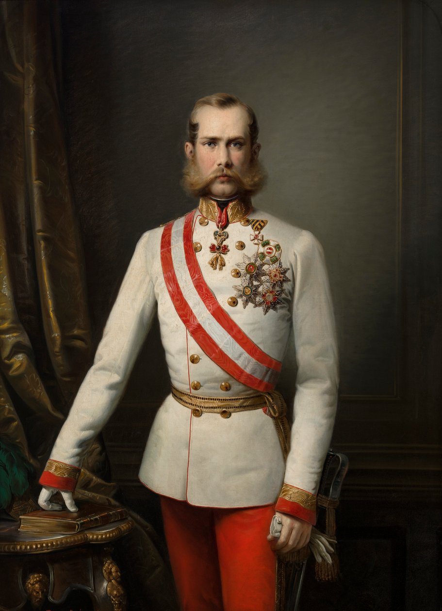 Saksa: Bildnis des Franz Joseph I Franz Joseph I:n muotokuva tekijältä Franz Russ the Elder