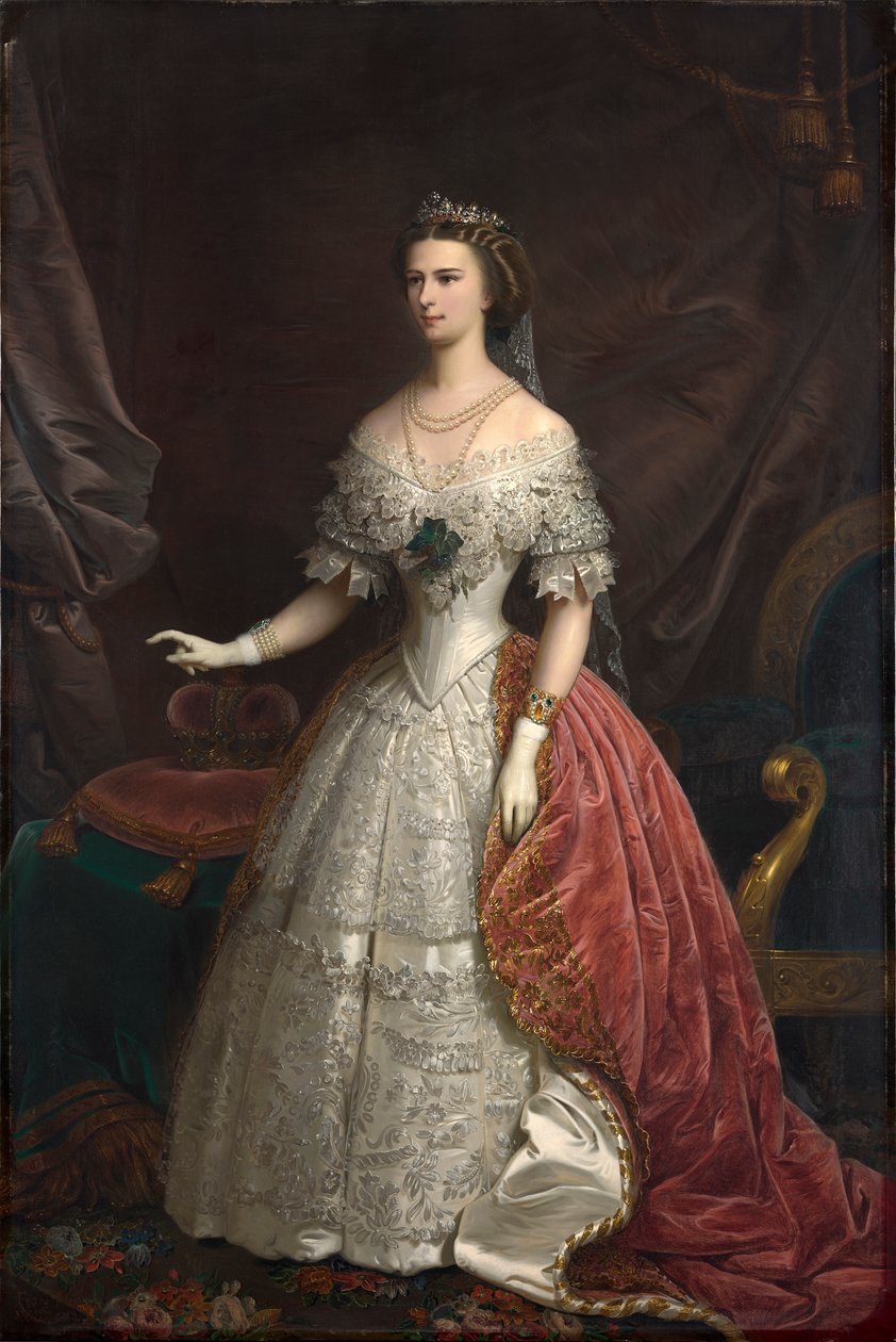 Muotokuva Elisabetista Baijerista, 1869. tekijältä Franz Russ the Younger