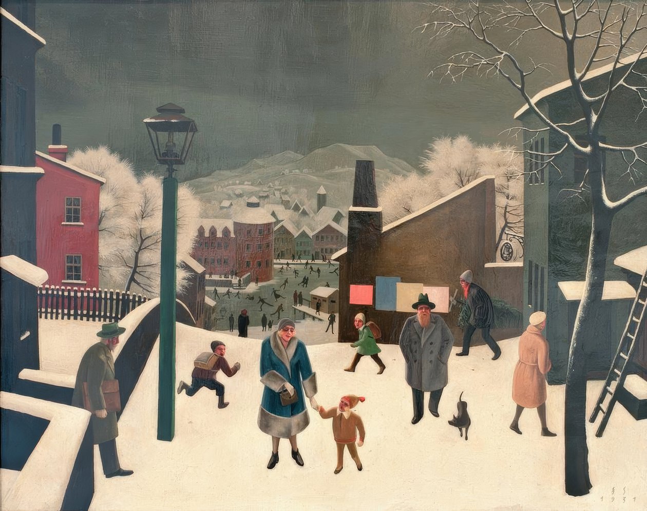 Talvi in der Stadt I tekijältä Franz Sedlacek