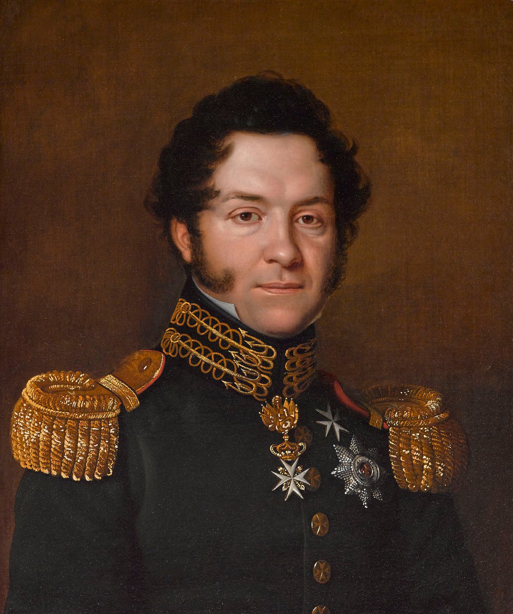 Jean-Noé-Godefroy de Polier-Vernandin muotokuva 1782-1833, 1823. tekijältä Franz Seraph Stirnbrand