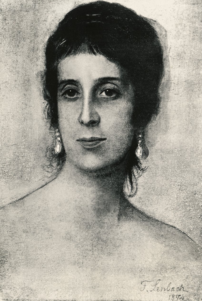 Laura Actonin muotokuva (Napoli tekijältä Franz Seraph von Lenbach