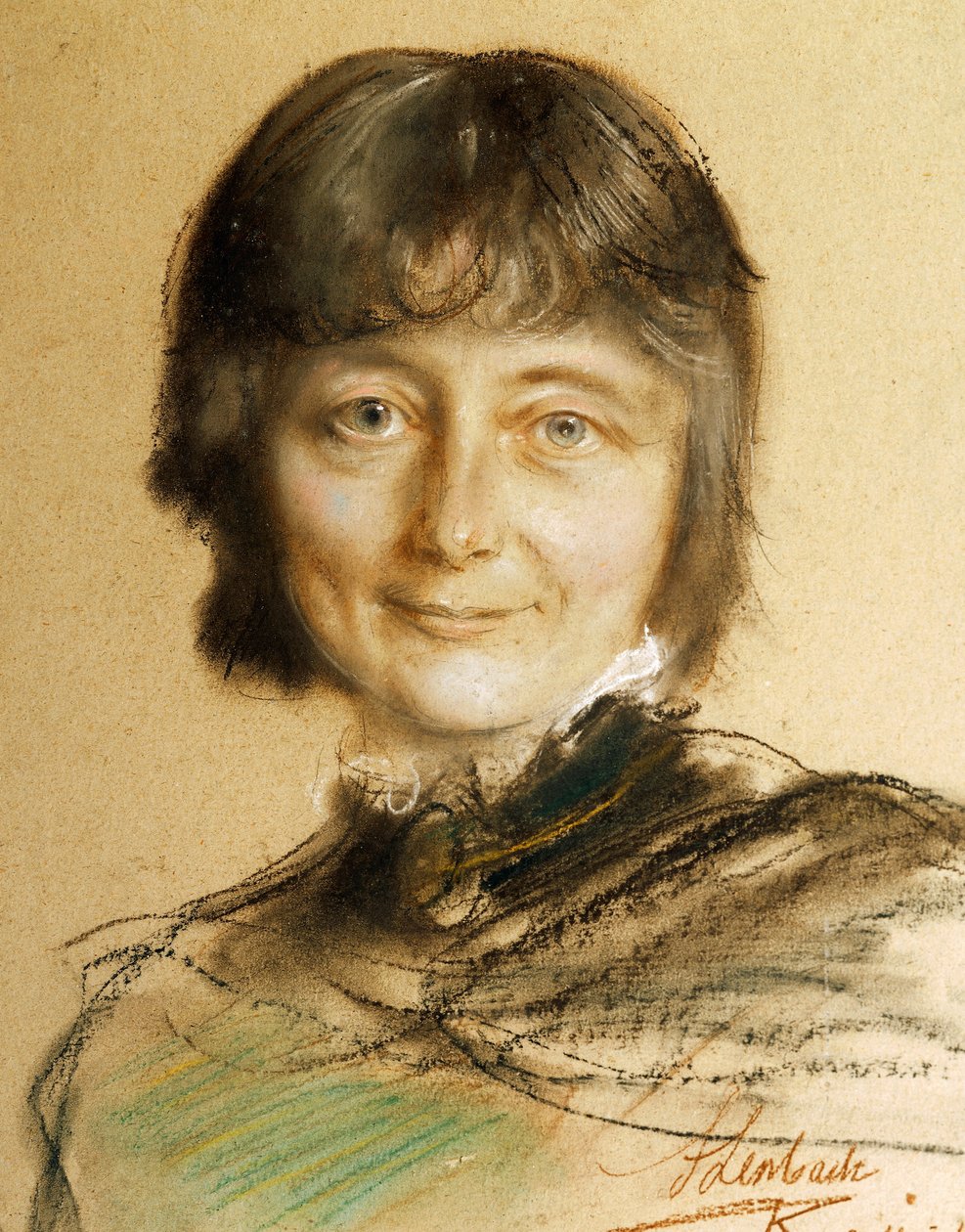 Nina Hagerupin muotokuva (Bergen 1845-Kööpenhamina tekijältä Franz Seraph von Lenbach