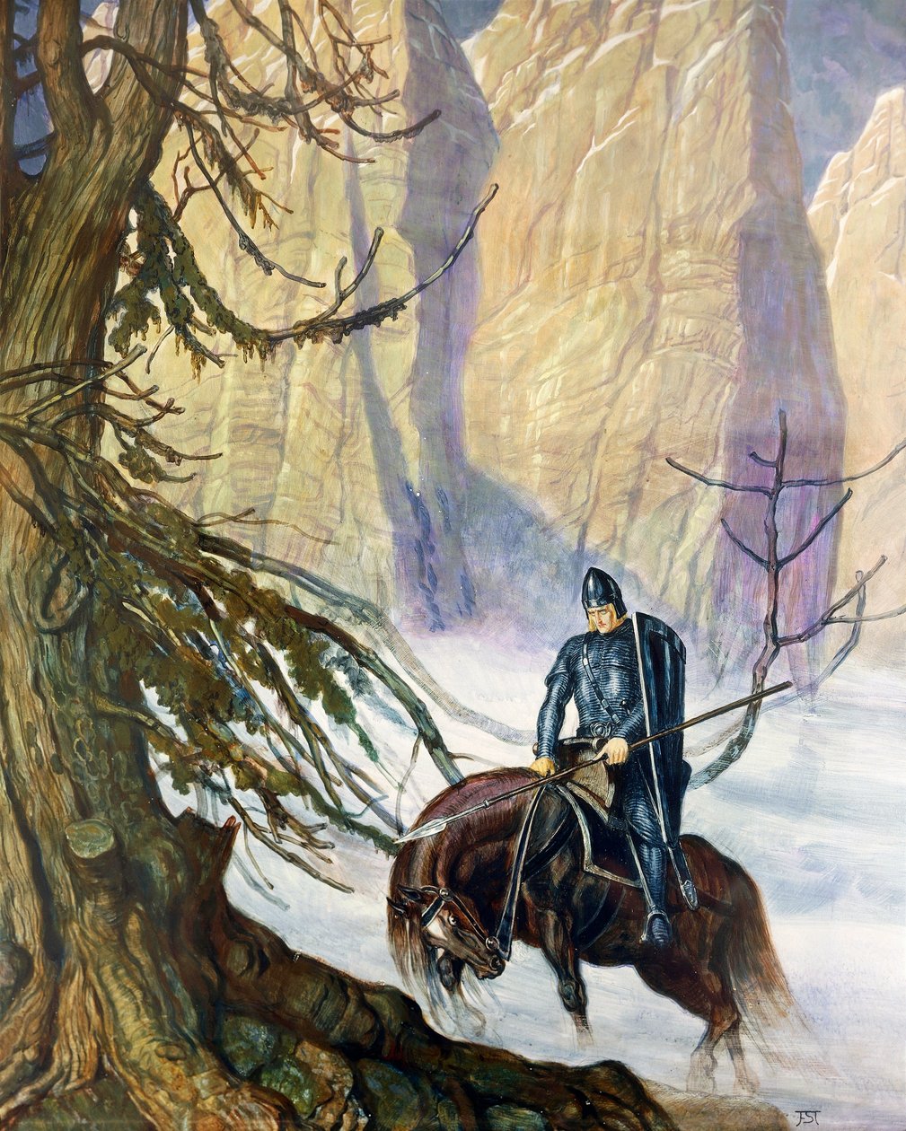 Lavastus Franz Stassen (1869-1949) Richard Wagnerin (1813-1883) Parsifalille tekijältä Franz Stassen