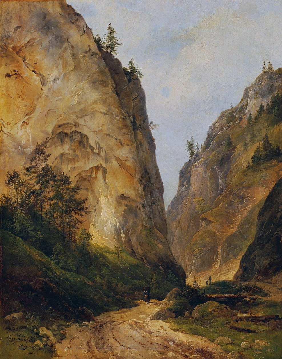 Felsental (Höllentalissa) tekijältä Franz Steinfeld