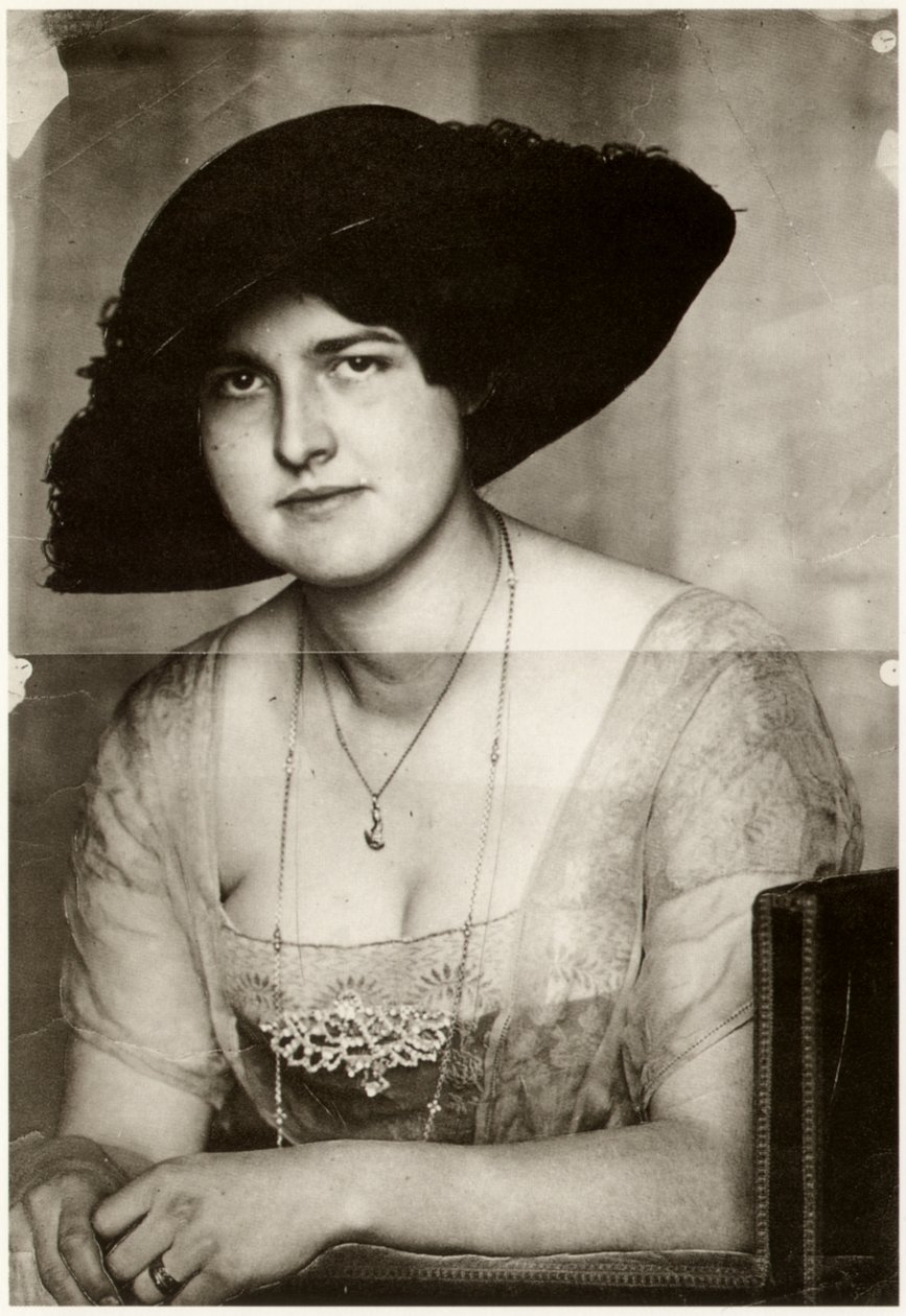 Maria tummalla hatulla, 1915. tekijältä Franz Stuck Ritter von