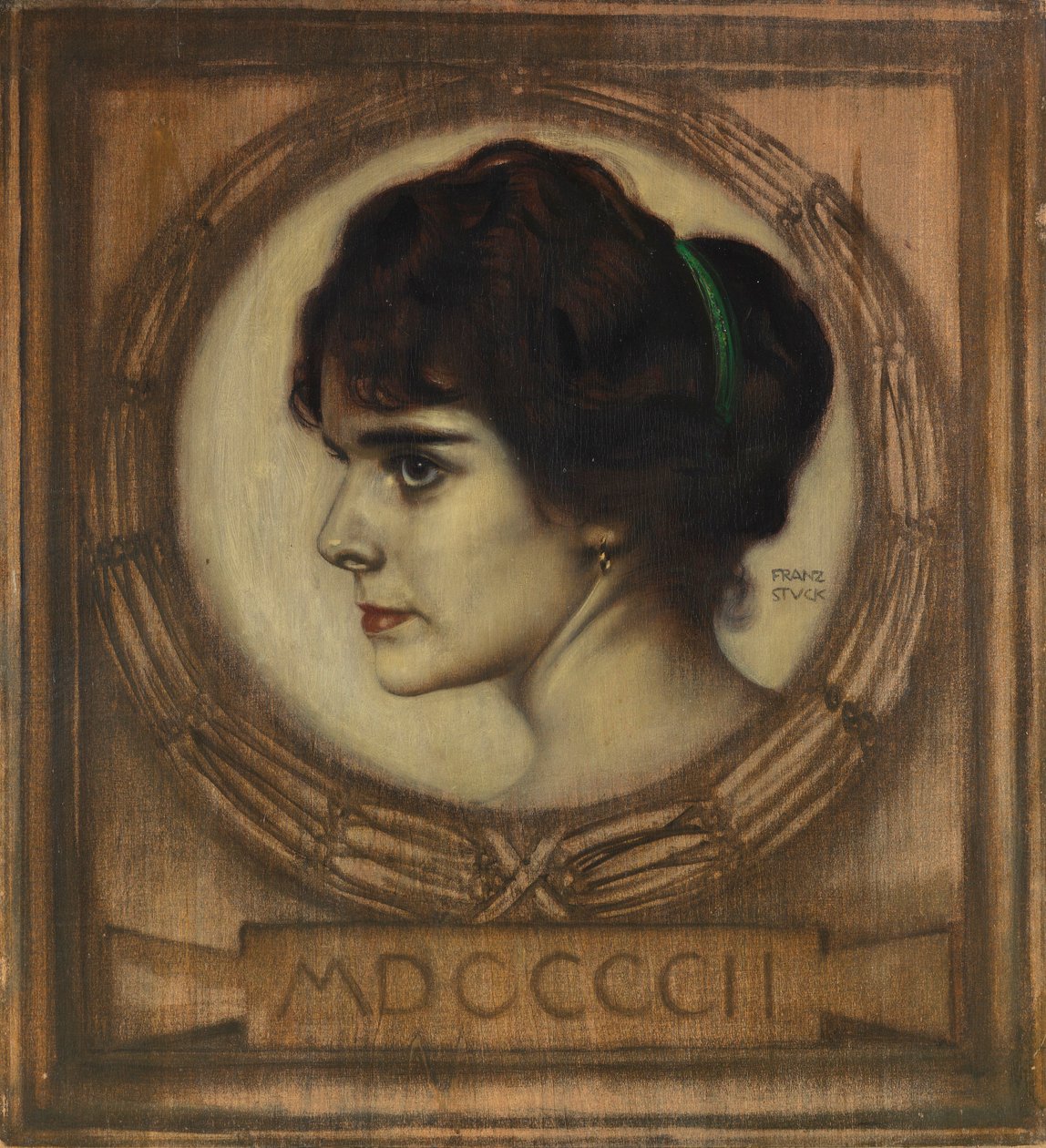 Gemma Bierbaumin muotokuva, 1902. tekijältä Franz Stuck Ritter von