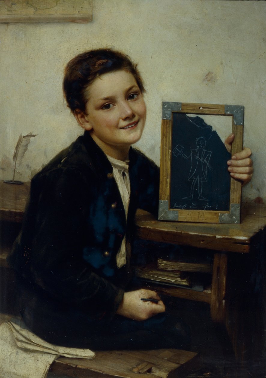 Koulupoika, 1880 tekijältä Franz Thone
