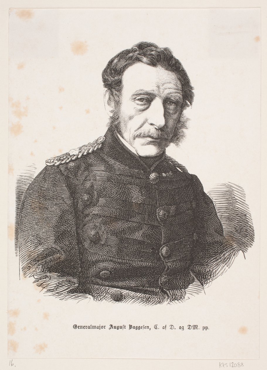 Kenraalimajuri August Baggesen tekijältä Franz Wilhelm Obermann