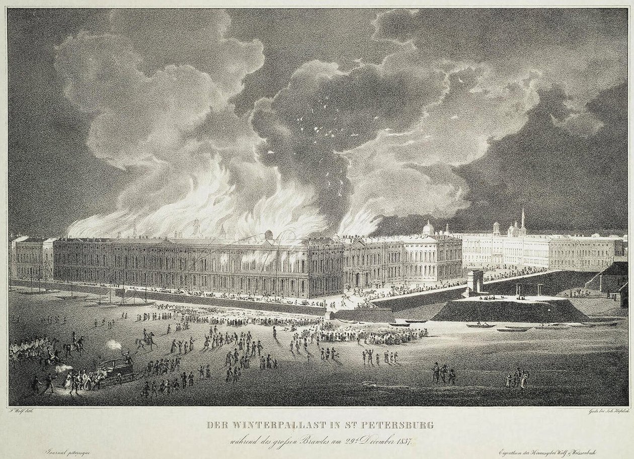 Tuli Talvipalatsissa 29. joulukuuta 1837, noin 1838 tekijältä Franz Wolf