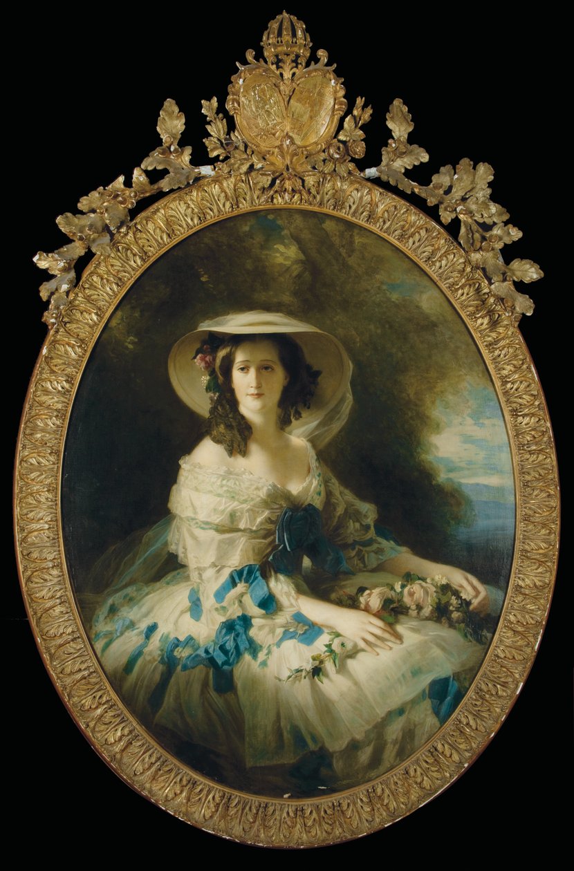 Keisarinna Eugenien muotokuva (öljy kankaalle) tekijältä Franz Xaver (studio of) Winterhalter