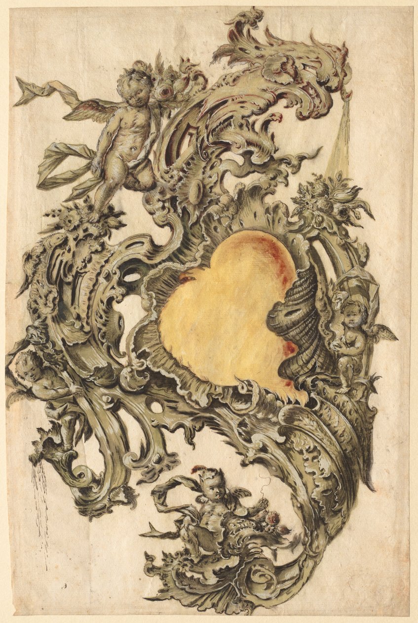 Cartouche Putilla, 1700-luvun toinen puoli. tekijältä Franz Xaver Habermann