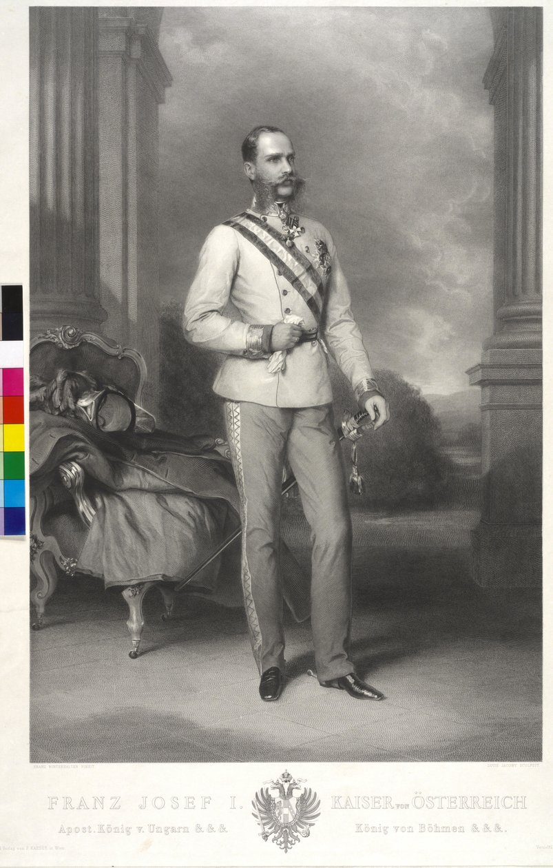 Itävallan keisari Franz Joseph I tekijältä Franz Xaver Winterhalter