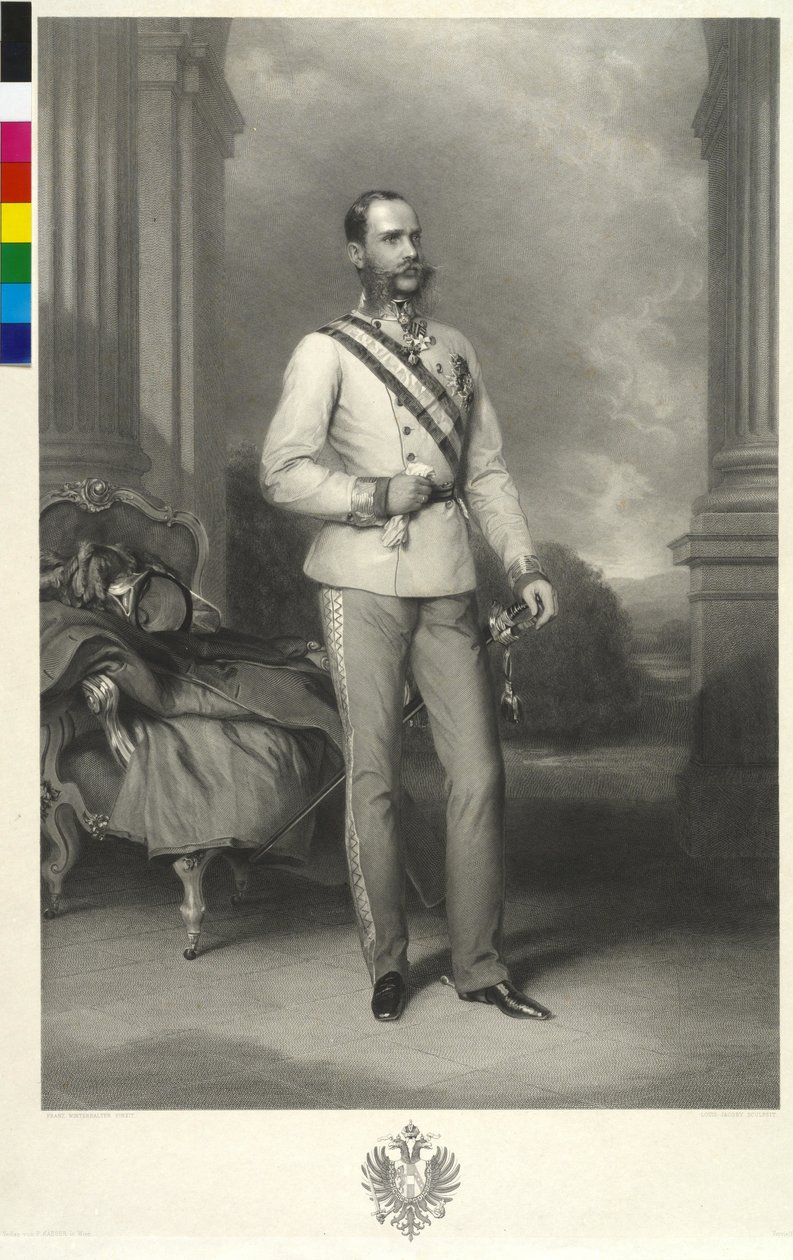Itävallan keisari Franz Joseph I tekijältä Franz Xaver Winterhalter