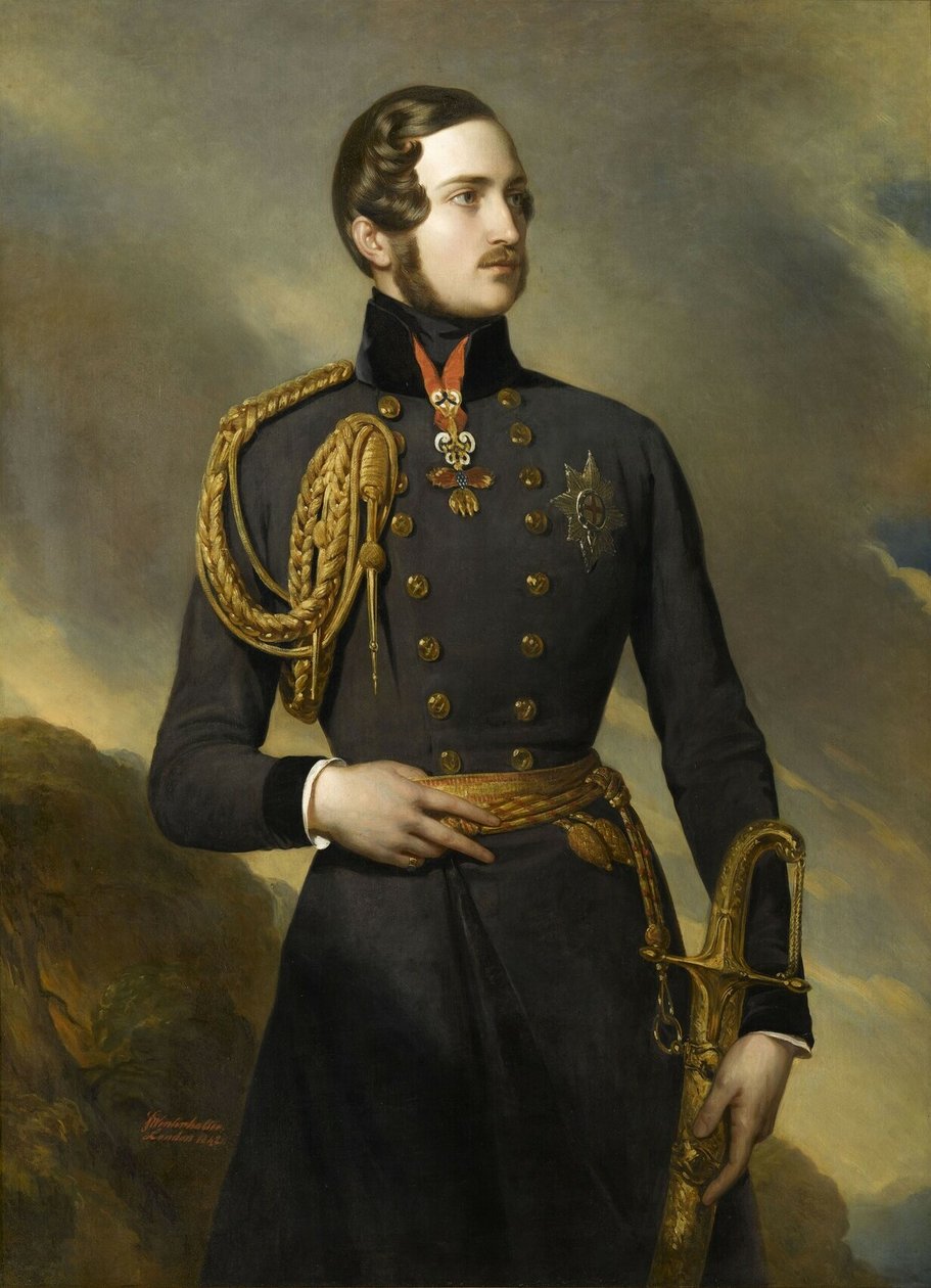Ranskalainen:  Albert de Saxe-Cobourg-Gotha, prince consort (1819-1861) Albert of Saxe-Coburg-Gotha, Prince Consort (1819-1861) tekijältä Franz Xaver Winterhalter