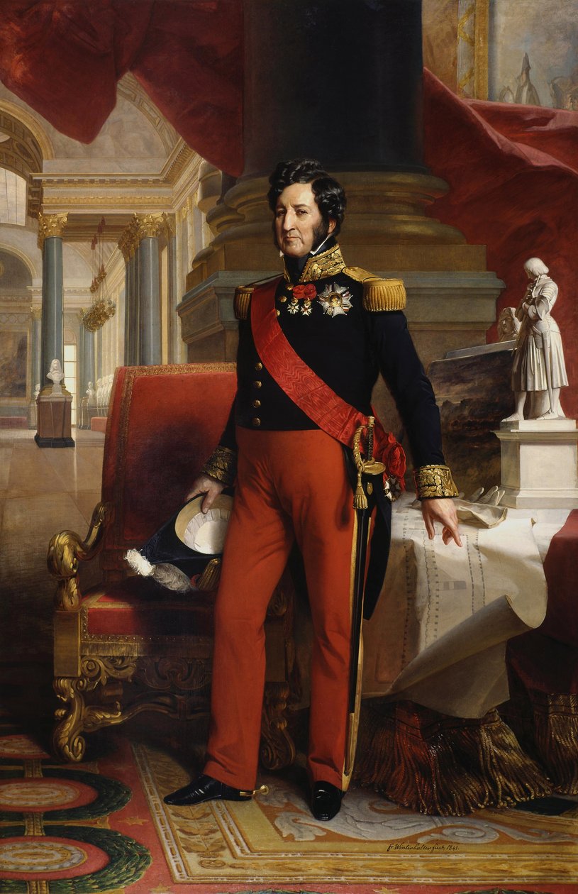 Ranskalainen:  Louis-Philippe I, Ranskan kuningas (1773-1850) Louis-Philippe I, Ranskan kuningas (1773-1850). tekijältä Franz Xaver Winterhalter