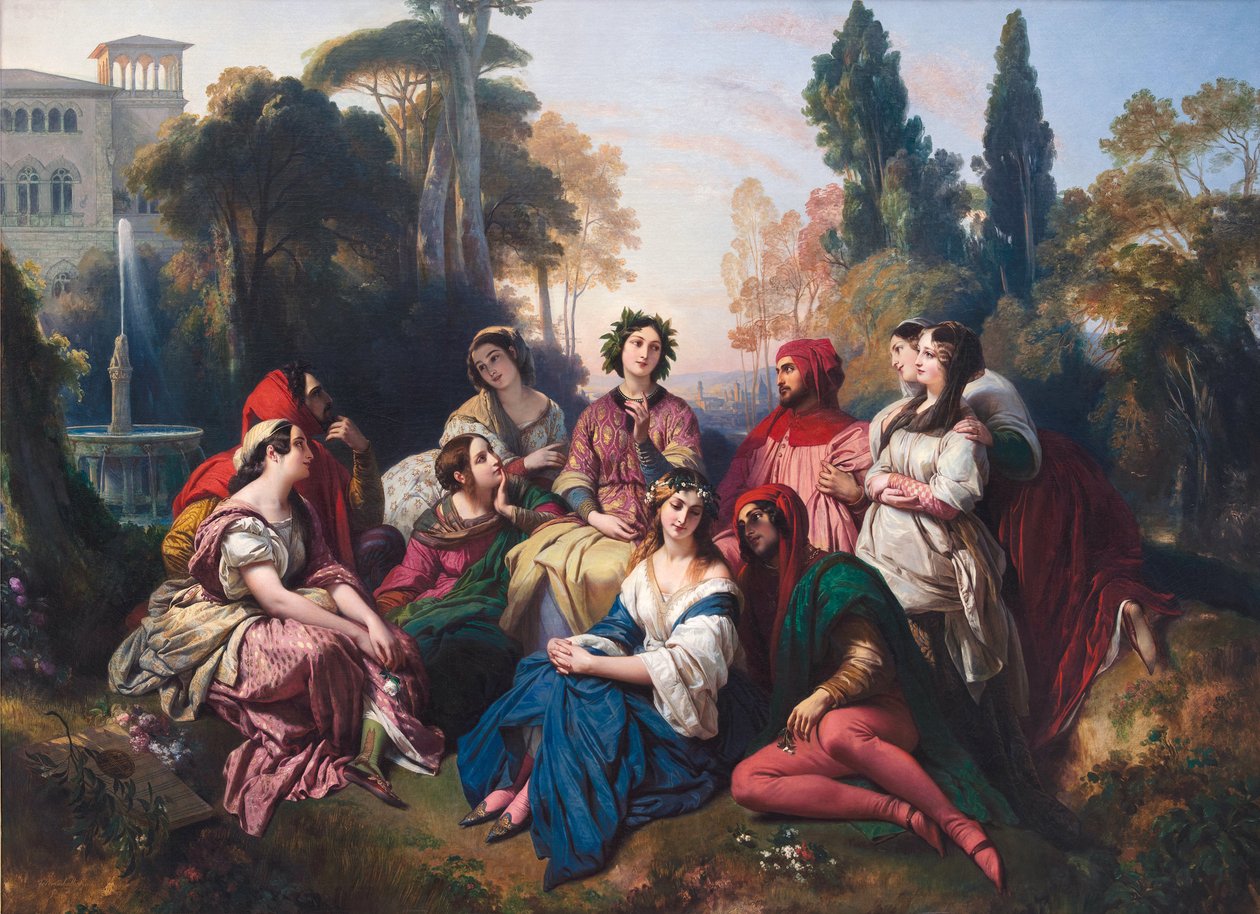 Dekameron (The Decameron). Sävellys on saanut inspiraationsa Giovanni Boccaccion (Jean Boccace) novellikokoelmasta tekijältä Franz Xaver Winterhalter