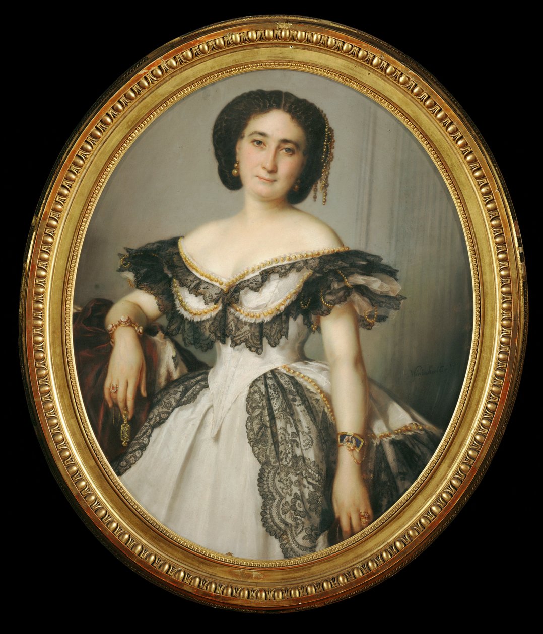 Portrait de femme - naisen muotokuva ... tekijältä Franz Xaver Winterhalter