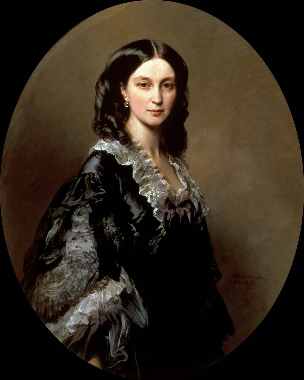 Herttuatar Elizaveta Aleksandrovna Barjatinskajan muotokuva, os. Prinsessa Chernysheva 1826-1902, 1858 tekijältä Franz Xaver Winterhalter