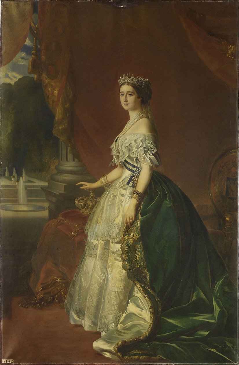 Ranskan keisarinna Eugénie de Montijon muotokuva 1826-1920, 1853 tekijältä Franz Xaver Winterhalter