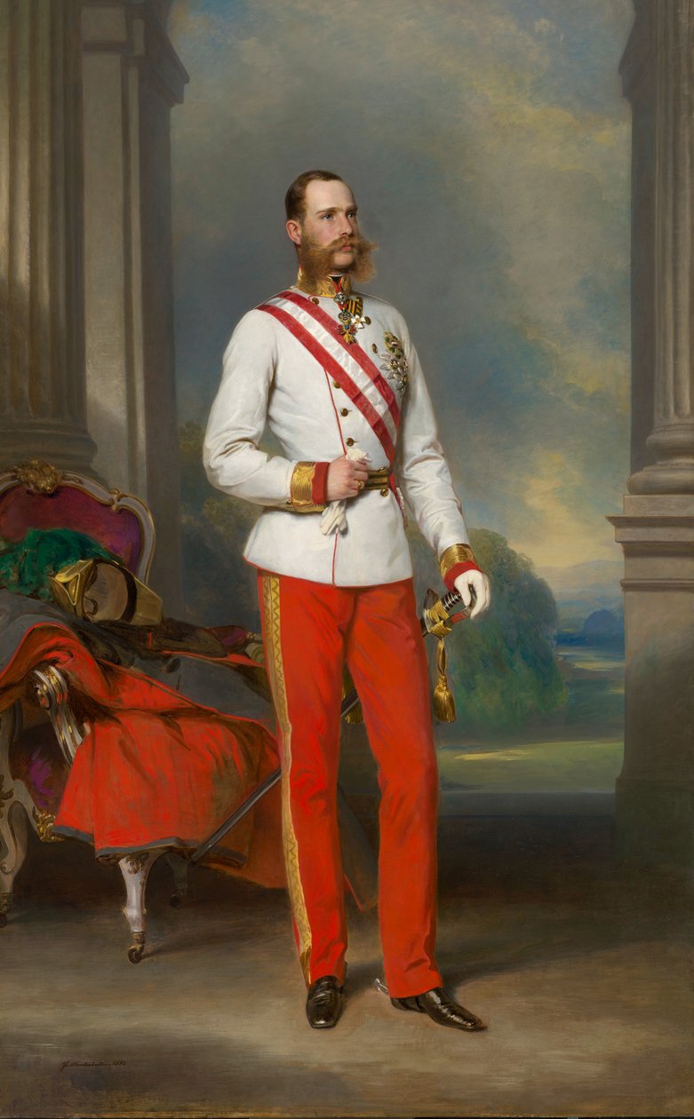 Franz Joseph I Itävallan muotokuva, 1865. tekijältä Franz Xaver Winterhalter