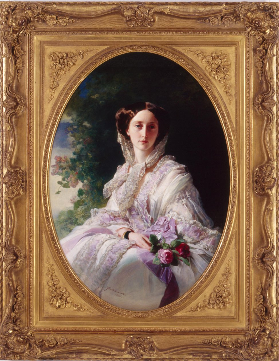 Venäjän suurherttuatar Olga Nikolaevnan muotokuva 1822-1892, Württembergin kuningatar, 1856 tekijältä Franz Xaver Winterhalter