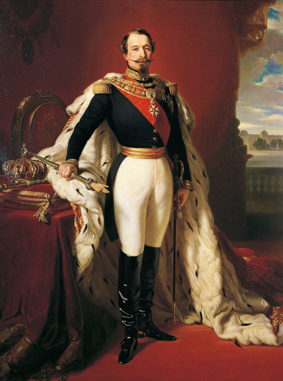 Napoleon III:n muotokuva (Louis Napoleon Bonaparte), n. 1852 (öljy kankaalle) tekijältä Franz Xaver Winterhalter
