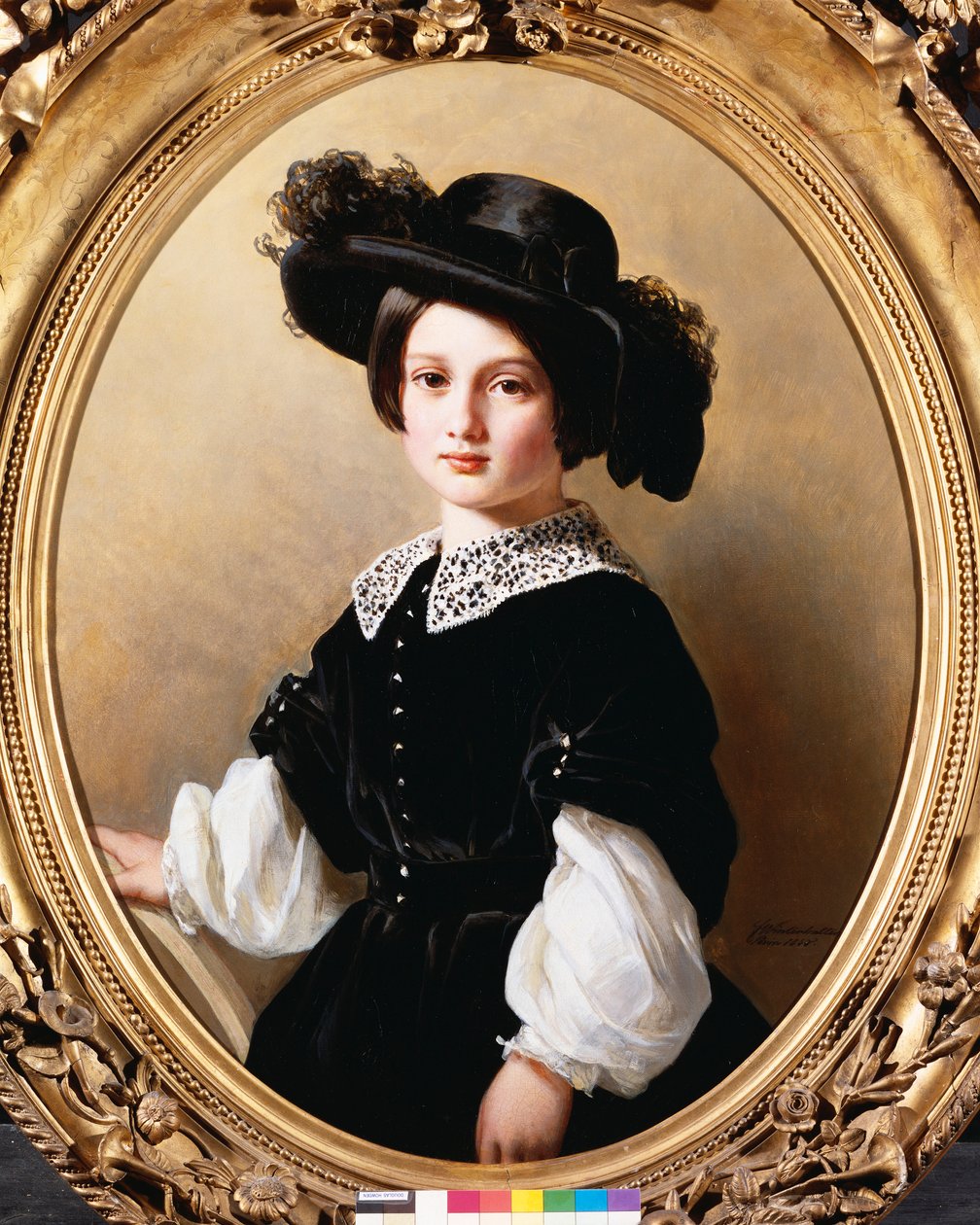 Nuoren tytön muotokuva, 1850 tekijältä Franz Xaver Winterhalter