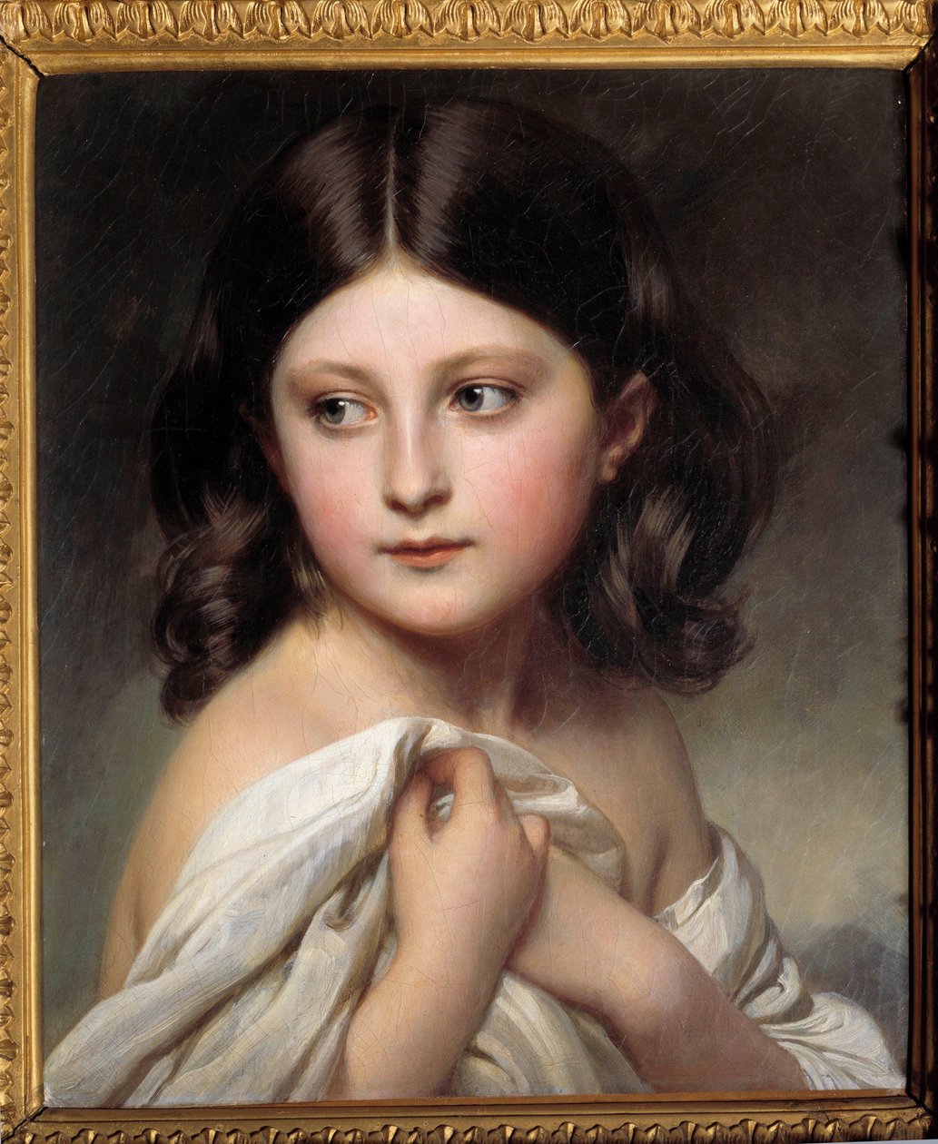 Prinsessa Charlotte -nimisen tytön muotokuva. Xaver Winterhalterin (1806-1873) maalaus 1850 Yksityinen kokoelma - Prinsessa Charlotte -nimisen nuoren tytön muotokuva. Xaver Winterhalterin (1806-1873) maalaus tekijältä Franz Xaver Winterhalter
