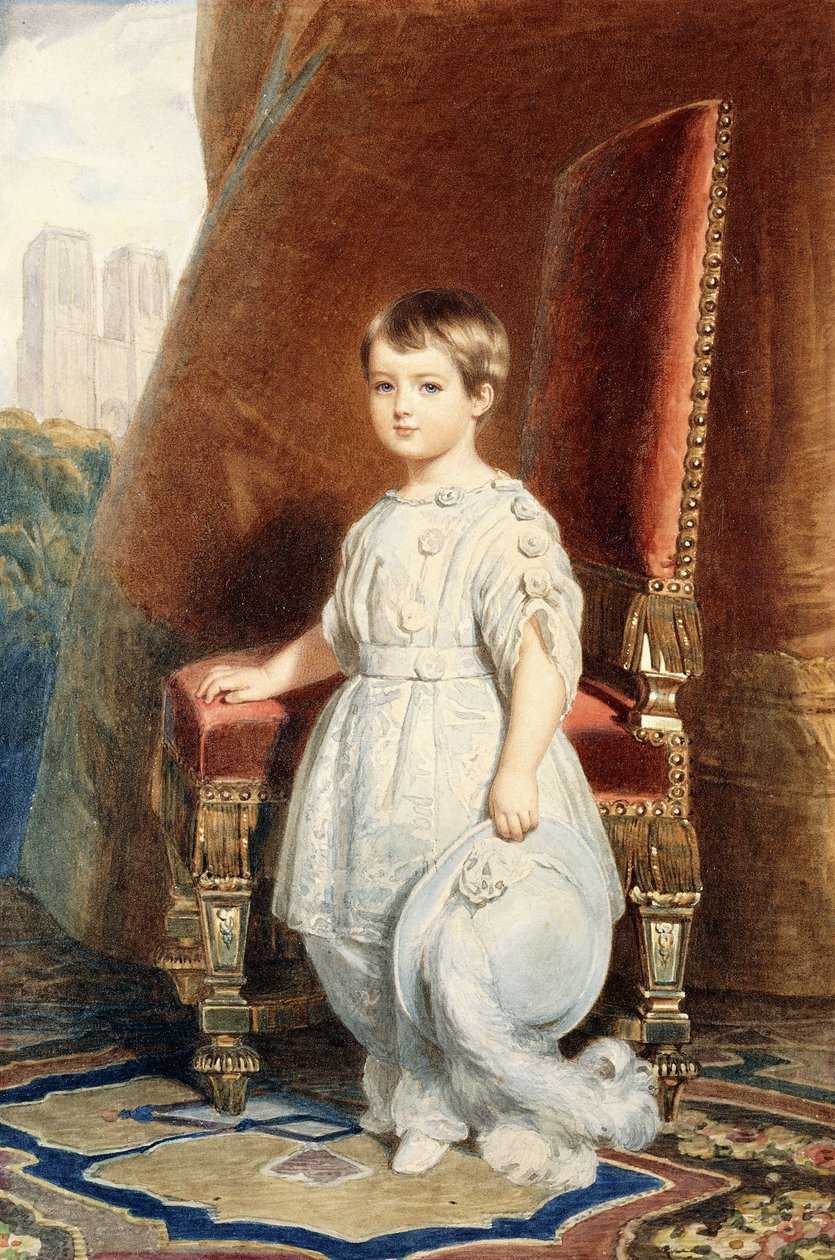 Muotokuva Comte de Parisista, poikana valkoisessa puvussa, 1842 tekijältä Franz Xaver Winterhalter