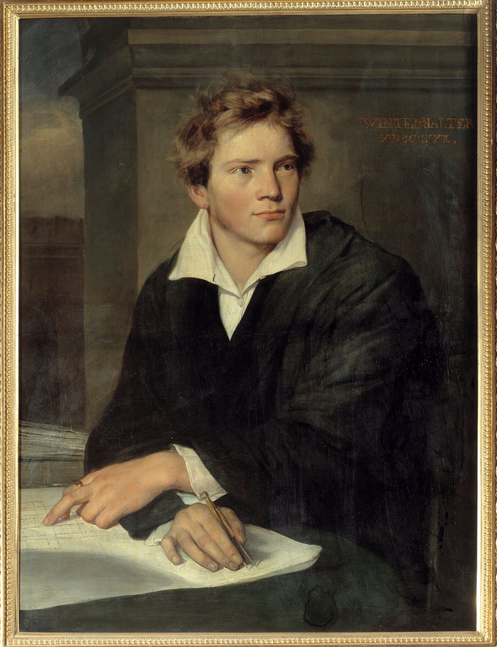 Arkkitehti Karl Berckmuller (1800-1879) muotokuva. Franz Xaver Winterhalterin (1806-1873) maalaus tekijältä Franz Xaver Winterhalter