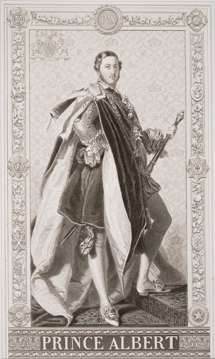 Prinssi Albert (1819-61) teoksesta "Englannin ja Skotlannin historian kuvituksia" osa II tekijältä Franz Xaver Winterhalter