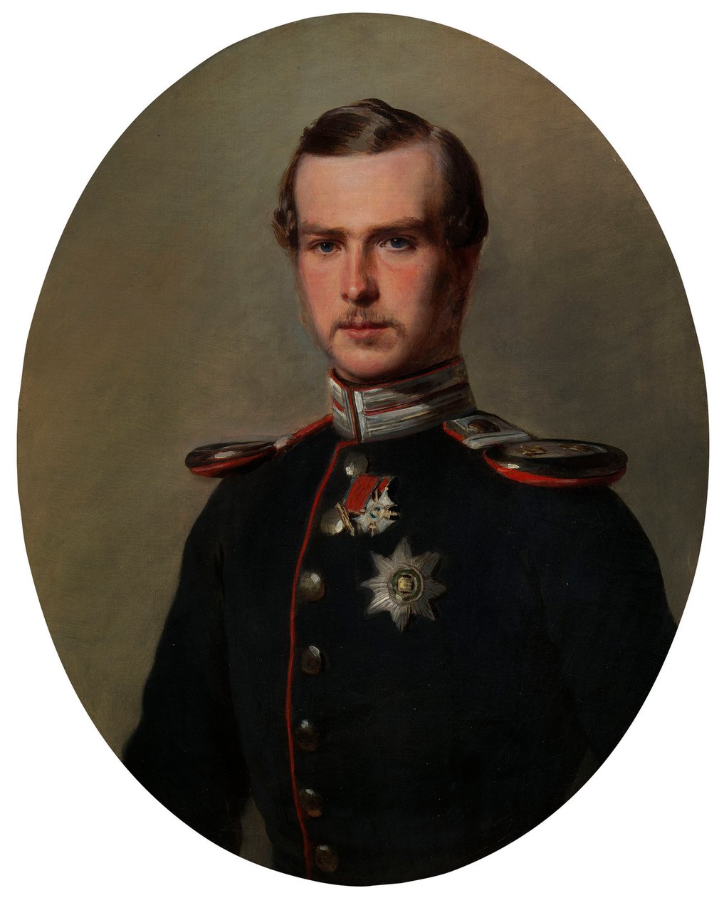Hessenin prinssi Ludvig, myöhemmin Hessenin suurherttua Ludvig IV (1837-1892). tekijältä Franz Xaver Winterhalter