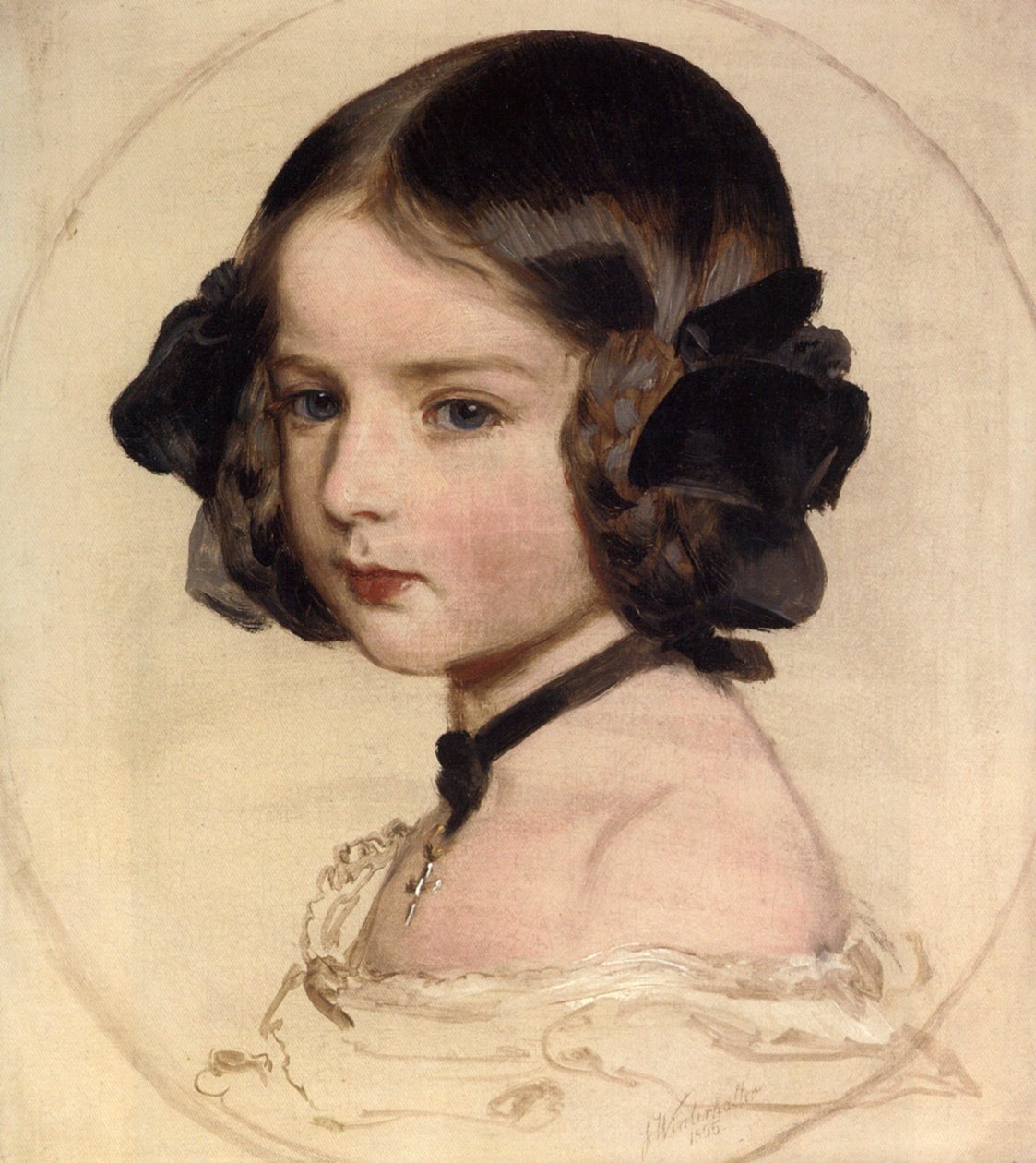 Saksi-Coburgin ja Gothan prinsessa Clotilde, 1846-1927, 1855. tekijältä Franz Xaver Winterhalter