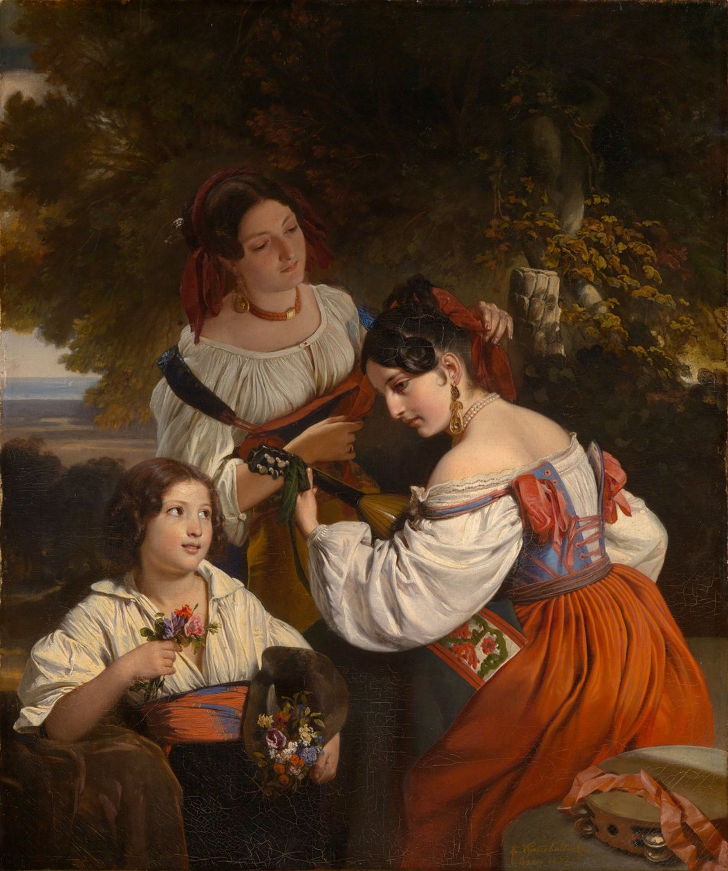 Roomalainen genrekuva tekijältä Franz Xaver Winterhalter
