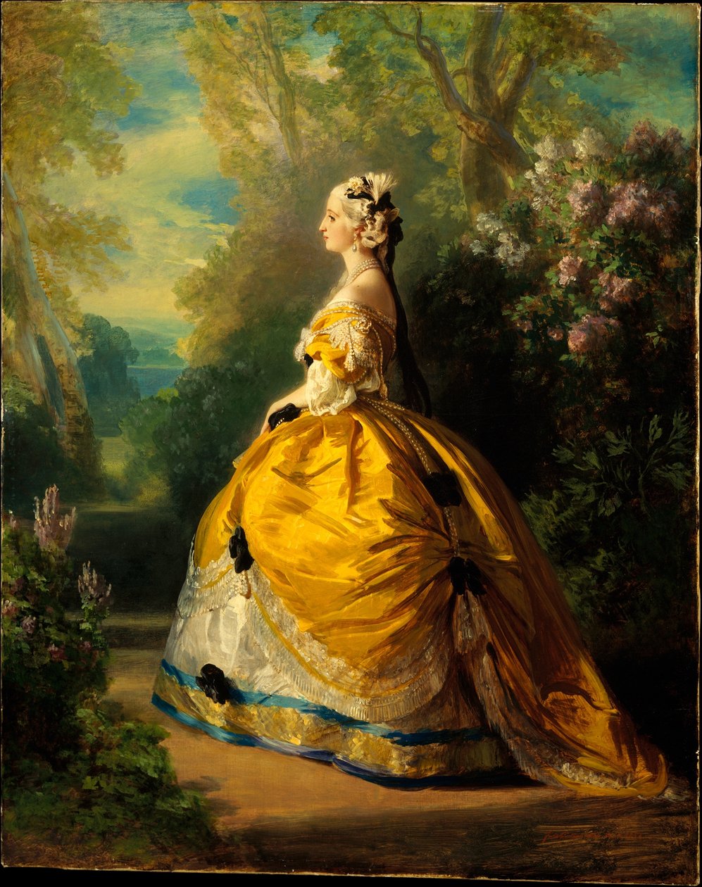Keisarinna Eugénie (Eugénie de Montijo, 1826-1920, Teban kreivitär) tekijältä Franz Xaver Winterhalter