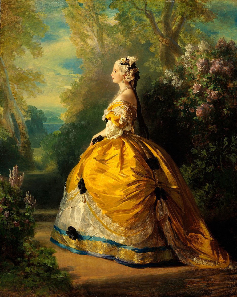 Keisarinna Eugenie tekijältä Franz Xaver Winterhalter