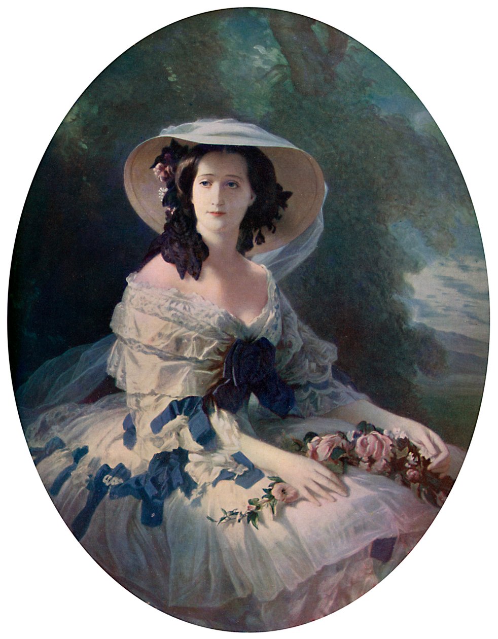 Keisarinna Eugenie, 1800-luku, n. 1920 tekijältä Franz Xaver Winterhalter
