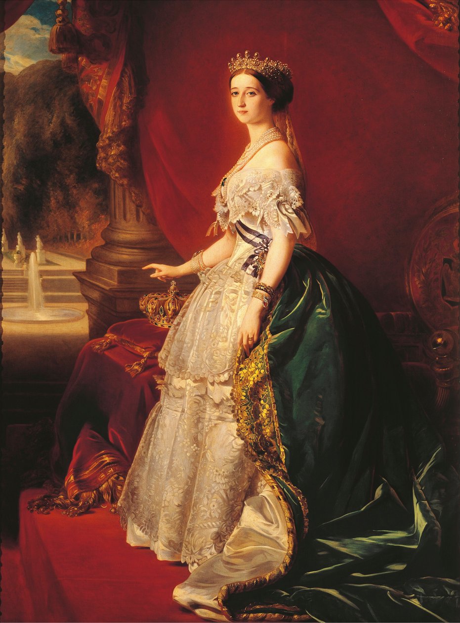 Keisarinna Eugenie, n. 1852 (öljy kankaalle) tekijältä Franz Xaver Winterhalter