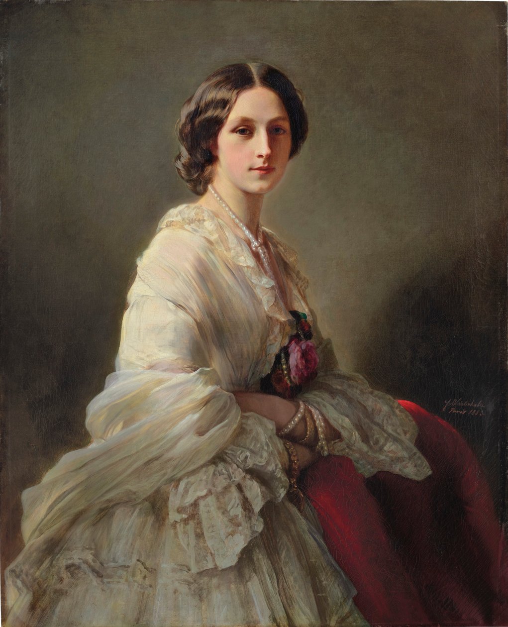 Kreivitär Elena Ivanovna Orlova-Denisovan muotokuva, os. Tchertkova 1830-1891, 1853. tekijältä Franz Xaver Winterhalter