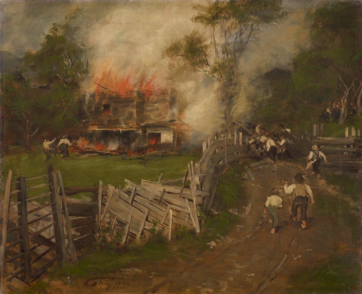Palava Seppenhaus Reithissä tekijältä Franz von Defregger