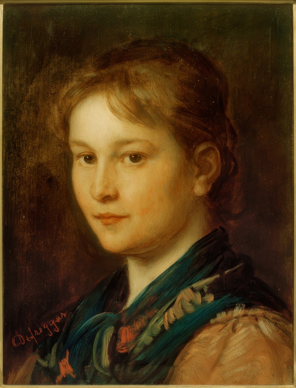 Tytön pää (Sabine) tekijältä Franz von Defregger