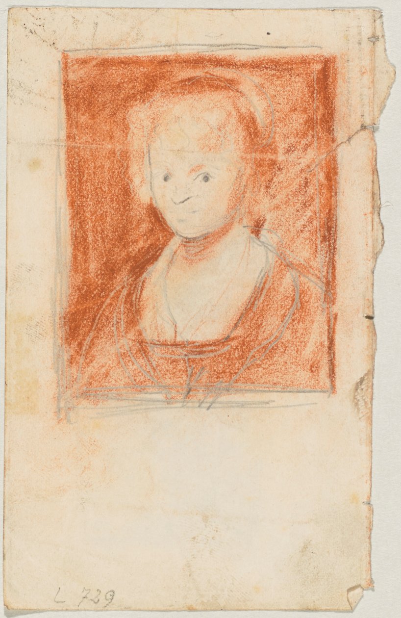 Brustbild eines jungen Mädchens; vermutlich nach Rubens tekijältä Franz von Lenbach